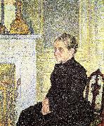 Theo Van Rysselberghe Portrait of Madame Charles Maus oil painting artist